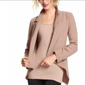 Blush Open Front Wool Jacket